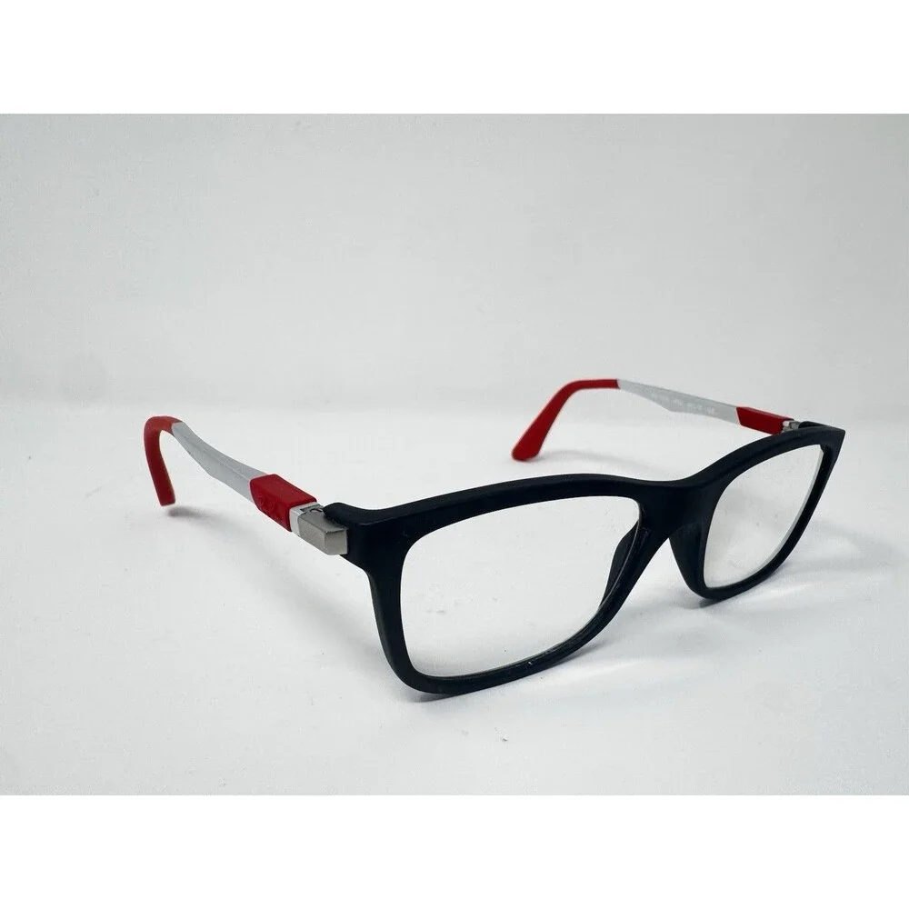 Ray-Ban RB1549 3652 Matte Black Red Eyeglass Frames 46-16-125 Authentic